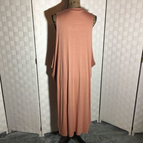 Elena Side Slit Overlay Casual Dress marsala size small spring summer - Picture 9 of 11